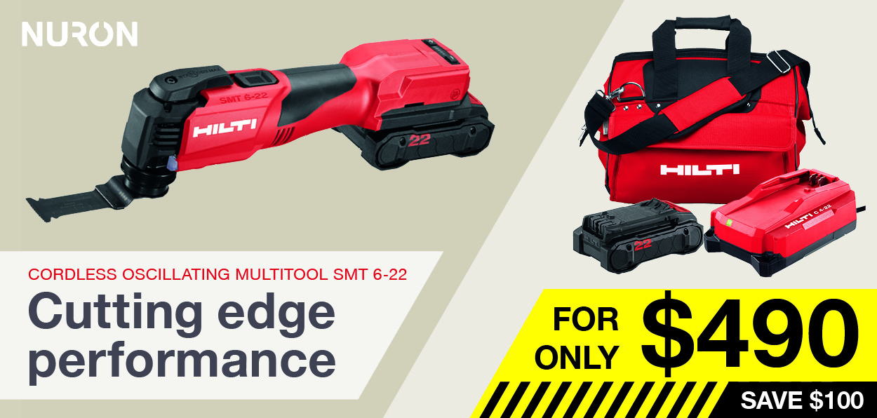 Stop in-store this month and purchase the SMT 6-22 cordless multi-tool kit